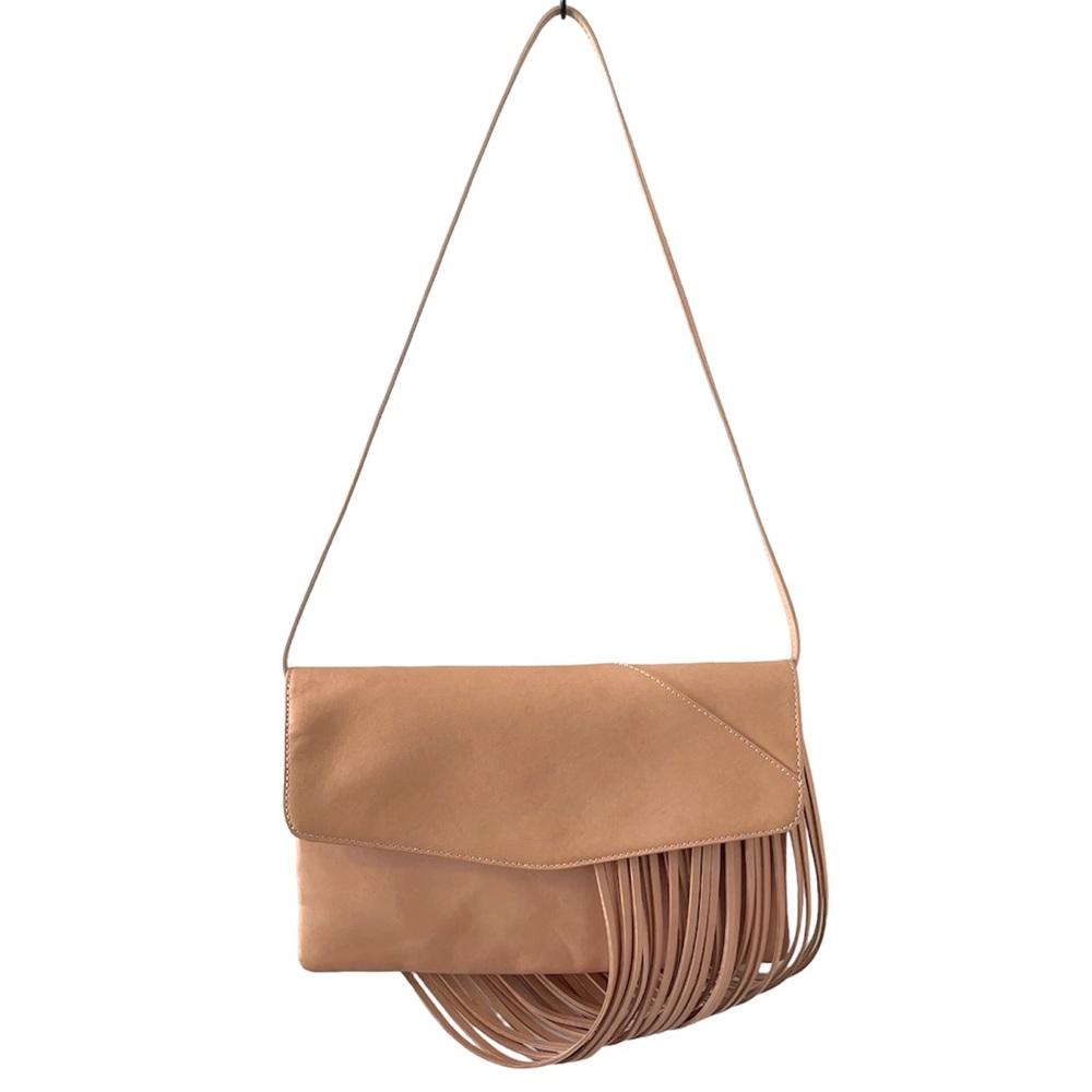 & Other Stories nude leather fringe cowgirl/ Nashville NWOT